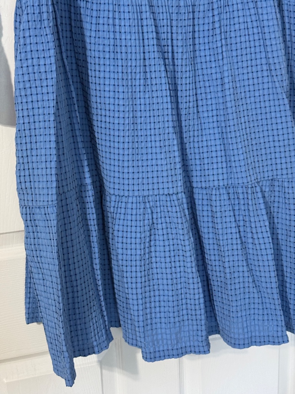 English Factory Blue Textured Dress 2x - Picture 5 of 6